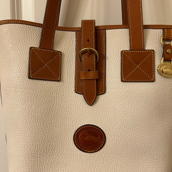 Dooney & Bourke Cream and Tan Tote - Picture 2 of 12